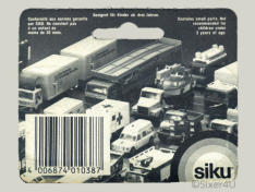 SIKU Blister-Karte P18 (Blisterkarte des Renault 5)
