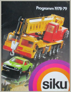 SIKU Katalog Titelblatt 1978/79 mit erstem BMW 633